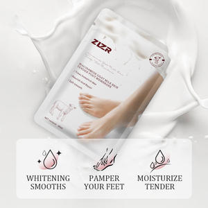 Masque pour les pieds au lait de chèvre pour soins des pieds, élimine les peaux mortes, masque exfoliant pour les pieds - Product Image 4