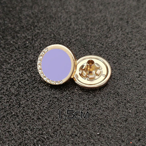 Phiên bản Hàn Quốc <span class=keywords><strong>Snap</strong></span> Nút Trắng 15mm váy áo dát dầu Kim Cương Phong cách mạ vàng <span class=keywords><strong>Snap</strong></span> Nút - Product Image 6