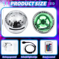 Casque professionnel en verre miroir pour boule disco, idéal pour les fêtes, les boîtes de nuit, les spectacles et la décoration, vente en gros