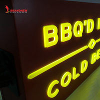 Enseigne lumineuse néon personnalisée pour publicité extérieure, enseigne de logo pour salon de coiffure, enseigne de cabinet 3D, marque BRANDNEWSIGN
