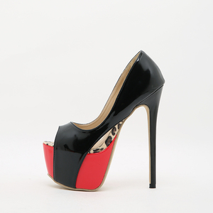 Escarpins à plateforme pour femme, talons aiguilles sexy de 16 cm, en cuir verni, grandes tailles, livraison directe Uik - Product Image 6