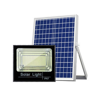 Grenzüberschreitende Neue Outdoor-Solar-Flutlichter LED-Wandprojektor Dämmerungssensor Bewegungsmelder IP67 ABS Fernbedienung Energieeffizient - Product Image 1