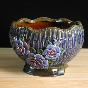 15A54 maceta de cerámica 3D carnosa hecha a mano coreana, maceta de <span class=keywords><strong>cactus</strong></span> de cerámica de planta pintada - Product Image 6