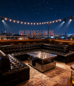 Set di Divani in Pelle Moderni a Forma di Pane Trapuntati, Sedute di Lusso per Bar, <span class=keywords><strong>Club</strong></span> e Lounge - Product Image 2