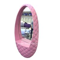 Chaise de salon de coiffure rose de luxe SC45, chaises de coiffure et miroirs