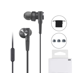 หูฟังชนิดใส่ในหูพิเศษหูฟังสเตอริโอแบบมีสาย3.5MM ชุดหูฟังแฮนด์ฟรีสำหรับเล่นกีฬาพร้อมหูฟังไมโครโฟนสำหรับโซนี่ MDR-XB55AP - Product Image 1