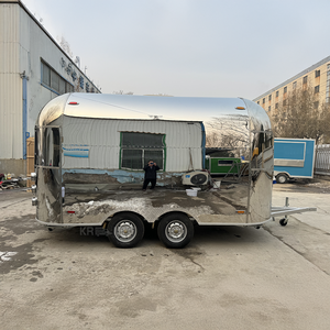 Stainless Steel Towable Mobile Catering Food Trailer for Snack Food & Candy with Rust Resistant and <b>Long</b> Service Life - Product Image 3