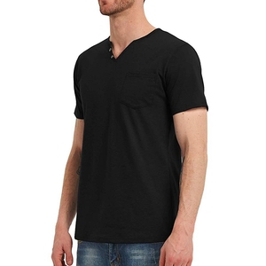 Camisetas con Botones, Cuello en V, Manga Corta, Corte Casual, Camisetas para Hombre Lisas para Impresión Personalizada, Diseño de Logotipo - Product Image 2