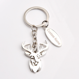 Tùy chỉnh thực hiện đúc hình dạng Hươu động vật kim loại móc khóa cho Quà tặng khuyến mãi - Product Image 4