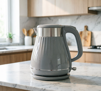 Bouilloire électrique sans fil vintage 1,8 L, 1000-1800 W, base rotative à 360°, arrêt automatique, en acier inoxydable, vente en gros YD-1863