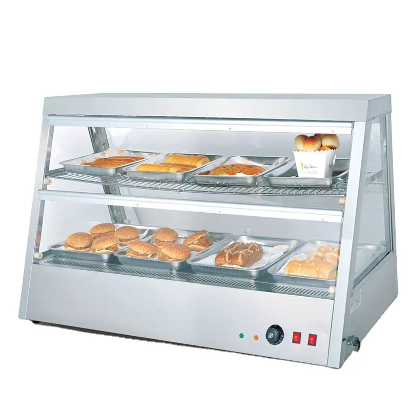 2022 Modern Wholesale Electric Food Warmer Display Showcase Food Heater Food Warmer Display Counter