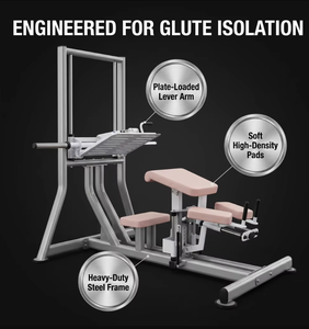 Professionelles Bodybuilding-Fitnessgerät Kommerzielle Plattenbeladene Rückkickmaschine Speziell für Rückkickübungen - Product Image 4
