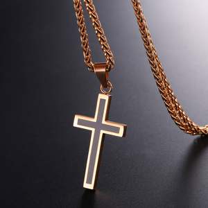 Collier à pendentif, corde de frano chaîne pendante, bijou en acier inoxydable, or Rose, noir, or, <span class=keywords><strong>argent</strong></span>, <span class=keywords><strong>55</strong></span> <span class=keywords><strong>cm</strong></span>, offre spéciale - Product Image 4