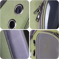Sac de transport portable pour animaux de compagnie, style moderne et classique, couleur unie, en PC, avec maille respirante, pour chiens et chats