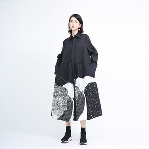 Vêtements femmes 2023 nouvelle robe mode abstrait imprimé robe mi-longue vente chaude filles robes de mode au printemps - Product Image 6