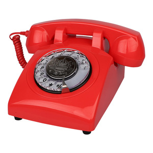 Téléphone antique américain, version rotative, téléphone rétro classique, sonnerie mécanique en cuivre, téléphone <span class=keywords><strong>fixe</strong></span> à cordon - Product Image 2