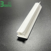 Fabricant Bming – Nouveau diffuseur de lumière transparent moderne pour intérieur, sur mesure, en co-extrusion irrégulière avec logement de lentille LED intégré