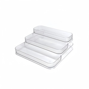 Étagère à parfums multicouche en plastique, boîte <span class=keywords><strong>de</strong></span> <span class=keywords><strong>rangement</strong></span> cosmétique <span class=keywords><strong>de</strong></span> bureau, présentoir transparent rectangulaire pour table <span class=keywords><strong>de</strong></span> maquillage et soins <span class=keywords><strong>de</strong></span> la peau - Product Image 5