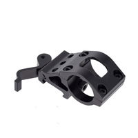 Support de lunette de cou à retrait rapide, boucle de 20mm, 25.4mm, support de vue de lampe de poche, décalage latéral de 45 degrés