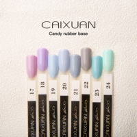 Base de Caoutchouc Candy, Prix de Gros Usine Chine, 40 Couleurs, Gel Permanent, Vernis Gel UV