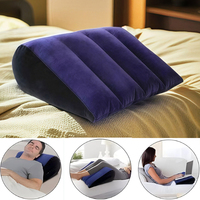 Coussin gonflable en forme de cale, épaissi, en PVC écologique, étanche, portable, pour le voyage, le camping, le sommeil, pour le dos, les genoux et l'utilisation au lit