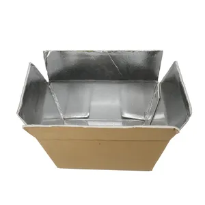 Caixa de espuma térmica de poliestireno para refrigeradores térmicos de alimentos com logotipo personalizado, caixa para transporte de caixas de isolamento de cadeia fria congelada