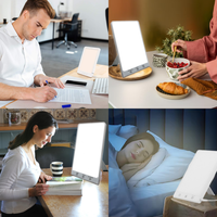 Lámpara de Fototerapia LED Azul de Invierno de 10000LUX OEM, Directo de Fábrica, Brillo Ajustable para Uso en el Hogar, Oficina y Médico, GQ-L1