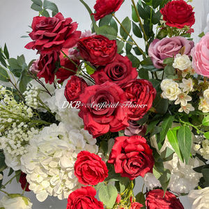 Wholesale High Quality Artificial Silk Flower Rose Decor Set <b>Wedding</b> Backdrop Panel Floor Decoration Horn Floral <b>Arch</b> - Product Image 4