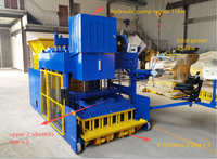 Machine mobile de fabrication de blocs de béton QMY18-15 avec moteur de pompe PLC, ligne de production automatique hydraulique complète et mobile pour blocs creux