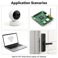 Antena Interna FPC de Doble Banda 2.4G 5.8G AX3000 con Interfaz U.FL MHF1 y Adhesivo 3M para Router, Hub y Hogar Inteligente IoT