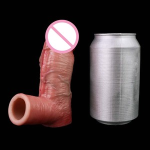 FAAK Reusable Rooster Cock <b>Ring</b> Realistic Penis Sleeve Dildo Enlarger Thicken Sex Toys for Male <b>Couples</b> Adult business wholesale - Product Image 3