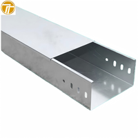 Plateau à câbles ventilé/perforé en acier au carbone galvanisé à fond plein, sur mesure OEM, avec couvercle, fabricant chinois