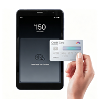 Terminal de point de vente mobile portable 8 pouces avec NFC, tablette SoftPOS Android, paiement sans contact, mode kiosque, commande et paiement pour restaurants