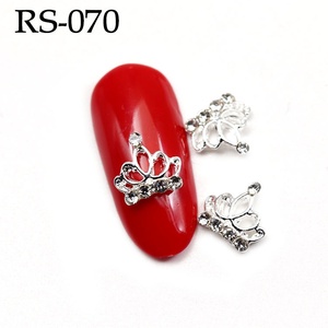 Paso Sico Estilo Japonés, Novedad para Celebridades de Internet, Adorno de Uñas de Aleación con Zirconia y Diamantes, Venta al por Mayor, DIY, Corona, Diamantes de Imitación, Pegatina para Uñas - Product Image 2