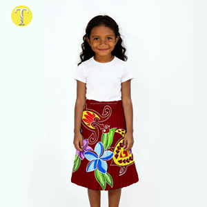 Falda Infantil de Verano Estilo Hawaiano, Poliéster, Última Moda, Diseño de las Islas Cook, Plumeria, <span class=keywords><strong>Tortuga</strong></span>, Totem, Alta Calidad, Midi - Product Image 6
