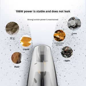 Wholesale Manufacturer Wholesale High Power <b>Portable</b> Handheld Car <b>Vacuum</b> Cleaner with 12V Powered Brush Motor - Product Image 4