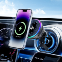 Chargeur sans fil de voiture à la mode de vente chaude électrique avec fonction magnétique PD 3.0 Protection OTP et OVP