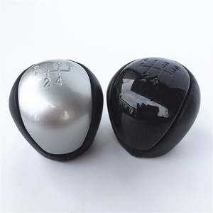Car <b>Gear</b> <b>Knob</b> 5 Speed Black Silver Ergonomic Shift <b>Knob</b> for Hyundai Elantra I30 Kia Forte Manual Transmission - Product Image 1