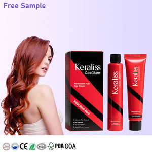 Joynna cubierta líquida de Bajo amoníaco ingredientes naturales no tóxicos árbol de té naranja Pavo Real hermosa crema de tinte para el cabello OEM - Product Image 1