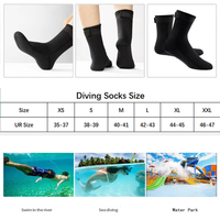 Combinaison de plongée en néoprène de 3 mm de bonne qualité et à prix abordable, chaussettes de plongée