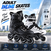 Patins à roulettes en ligne pour adultes à 4 roues, coque rigide, roues ABEC-9 en PU, patins à roulettes urbains pour hommes et femmes