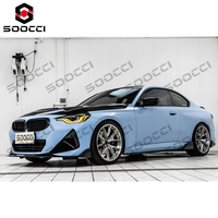TAKD Kit carrosserie de mise à niveau en fibre de carbone sèche pour séparateur de pare-chocs avant et lèvre de pare-chocs avant pour BMW G42 M240i 2023-2025