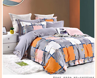 Nouvelle Housse de Couette en Coton Imprimé, Petit MOQ, Ensembles de Couette en Coton Imprimé, Parures de Lit Imprimées avec Taie d'Oreiller