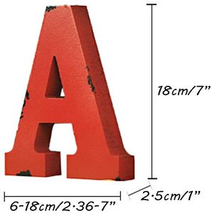 Manualidades decoración del hogar letras del alfabeto de <span class=keywords><strong>madera</strong></span> multicolor - Product Image 2