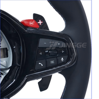 Volant sport en cuir style LCI pour mise à niveau, compatible G05 G20 G30 G2X G3X G8X F9X 2018-2024, intérieur carbone personnalisé