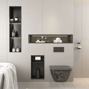 Niches de <span class=keywords><strong>douche</strong></span> à <span class=keywords><strong>LED</strong></span> étanches, PVD, acier inoxydable 304, étagère de <span class=keywords><strong>douche</strong></span> à encastrer, <span class=keywords><strong>niche</strong></span> murale - Product Image 6