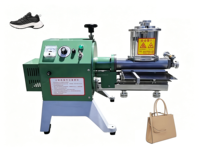 Machine à coller unilatérale pour cuir PU, modèle FS-125, 6 pouces, semi-automatique, adhésif industriel haute résistance, 220V 200W, pour chaussures