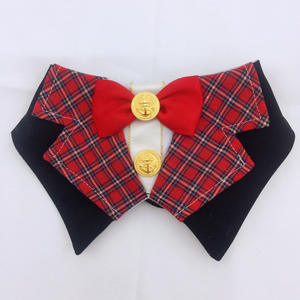 Corbatas para Perros con Diseño de Cuadros, de Fibra Acrílica, Estilo <span class=keywords><strong>Coreano</strong></span>, para Bulldog Francés/Corgi/Bichón/Gato, Accesorios Tejidos, Venta al Por Mayor - Product Image 2