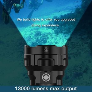 Công suất cao Diver literna Dive kim loại ánh sáng không thấm nước dưới nước đèn 3 * T6 sạc LED ngọn đuốc LED Scuba Diving đèn pin - Product Image 2