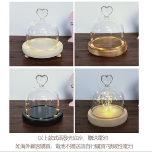 <span class=keywords><strong>Precio</strong></span> al por mayor diseño de corazón mini cúpula de cristal LED cúpula de cristal con luces LED rosa en cúpula de cristal led - Product Image 5